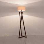 Qervin 1 Light Brown × Beige Floor Lamp - Image 4
