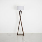 Qervin 1 Light Brown × White Floor Lamp - Image 2