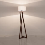 Qervin 1 Light Brown × White Floor Lamp - Image 4