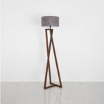 Qervin 1 Light Brown × Grey Floor Lamp - Image 2