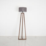 Qervin 1 Light Brown × Grey Floor Lamp - Image 3