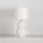 Olvrix 1 Light White Table Lamp