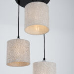 Patricia 3 Lights Grey Pendant - Image 3