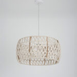Esmeralda 3 Lights Off White Chandelier - Image 3