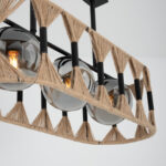 Aurelia 3 Lights Black × Beige Chandelier - Image 3