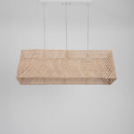 Flavia 3 Lights Beige Chandelier - Image 4