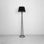 Amara 1 Light Black Floor Lamp