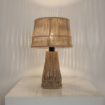 Isolde 1 Light Beige Table Lamp