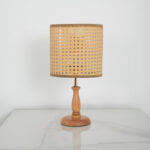 Thalía 1 Light Wooden × Beige Table Lamp - Image 3