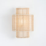 Violeta 1 Light Beige Wall Lamp