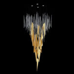 Abigail 12 Lights Gold Chandelier - Image 2