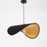 Luzia 1 Light Black Pendant