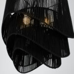 Svea 3 Lights Black Pendant - Image 3