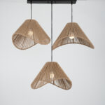 Gianna 3 Lights Beige Pendant
