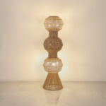 Jette 3 Lights Beige Floor Lamp - Image 2