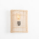 Carina 1 Light Beige Wall Lamp