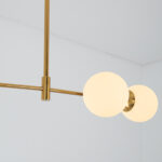 Lea 4 Lights White × Gold Chandelier - Image 3
