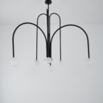Manon 6 Lights Black × White Chandelier - Image 2