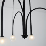 Manon 6 Lights Black × White Chandelier - Image 3