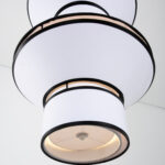 Adele LED Black × White Pendant - Image 4