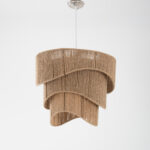 Orla 3 Lights Beige Chandelier