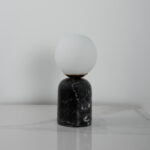 Sidonie 1 Light Black × White Table Lamp - Image 3