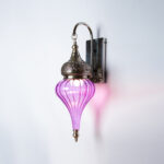 Jinan Purple × Silver 1 Light Wall Lamp