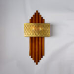 Sultan Oxide × Wooden Brown 2 Lights Wall Lamp