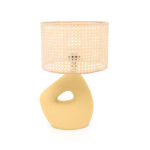 Kinga 1 Light Lemon Green × Beige Table Lamp