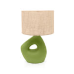 Kinga 1 Light Green × Beige Table Lamp