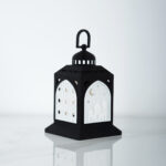 Black Modern Lantern Medium - Image 2