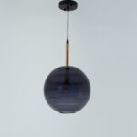 Melanie 1 Light Gold × Grey Pendant - Image 2