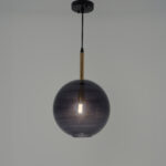 Melanie 1 Light Gold × Grey Pendant - Image 3