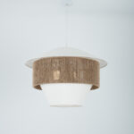 Rosalie 4 Lights White × Beige Pendant - Image 2