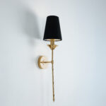 Basia 1 Light Gold × Black Wall Lamp - Image 3