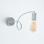 Ania 1 Light Silver Wall Lamp - Image 2