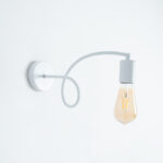 Ania 1 Light White Wall Lamp - Image 2