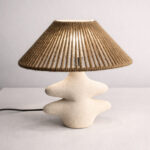 Xenia 1 Light Brown × Off White Table Lamp