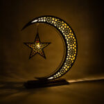 هلال رمضان مع نجمه تاج إضاءة ليد ذهبي - Image 3