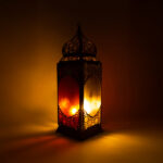 فانوس رمضان حجاز 1 لمبة ذهبي - Image 3