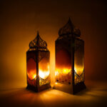 فانوس رمضان حجاز 1 لمبة ذهبي - Image 4