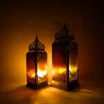 فانوس رمضان حجاز 2 لمبة ذهبي - Image 3