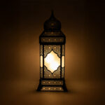 فانوس رمضان شام 4 لمبة أسود - Image 4