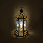 فانوس رمضان وهج 4 لمبة أبيض - Image 3