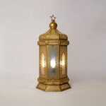 Wahaj 4 Lights Gold Lantern