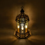 Wahaj 4 Lights Gold Lantern - Image 3