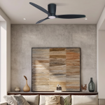 Kian Luxel Black Ceiling Fan - 52 inch