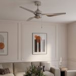 Kian Zatchi Silver Ceiling Fan - 54 inch