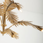 Halio 1 Light Gold × White Chandelier - Image 5