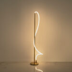 Halit LED Gold Floor Lamp